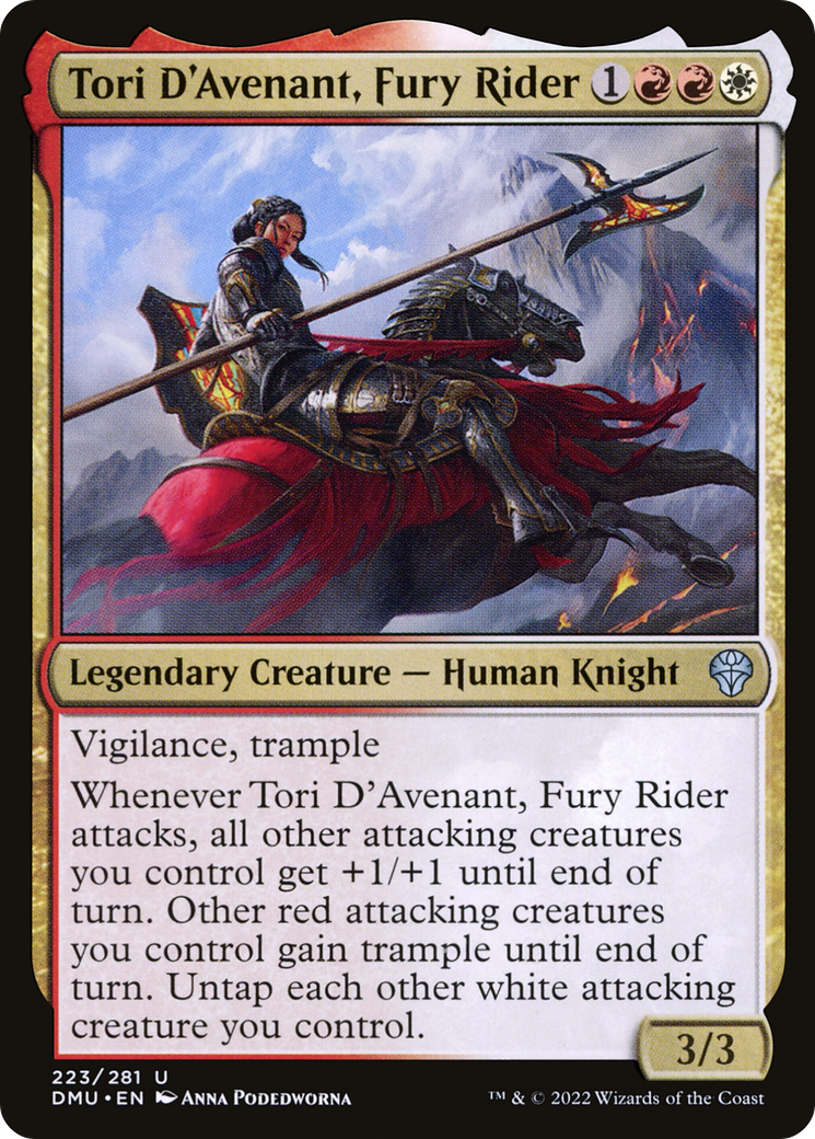 Tori D'Avenant, Fury Rider [Dominaria United]-1