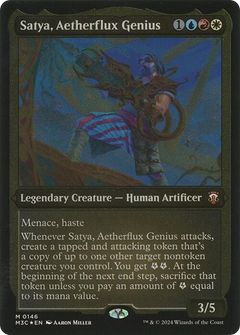 Satya, Aetherflux Genius (Display Commander) [Modern Horizons 3 Commander]-1