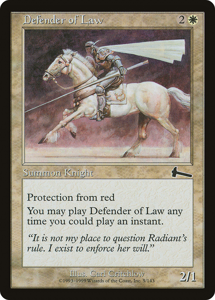 Defender of Law [Urza's Legacy]-1