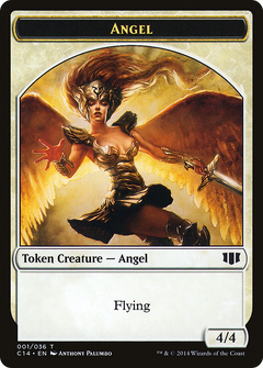 Angel // Cat Double-Sided Token [Commander 2014 Tokens]-3