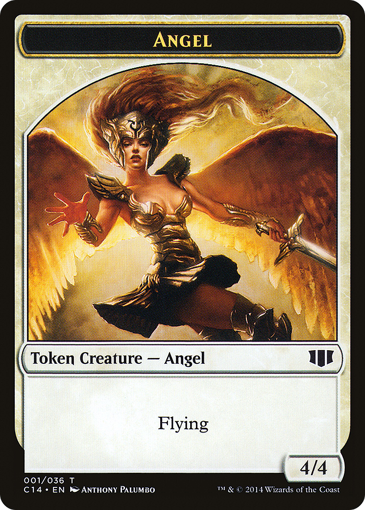 Angel // Cat Double-Sided Token [Commander 2014 Tokens]-3