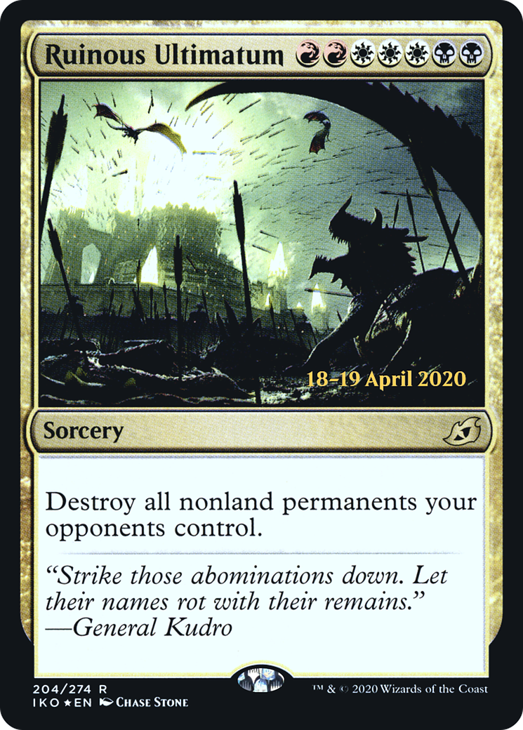 Ruinous Ultimatum [Ikoria: Lair of Behemoths Prerelease Promos]-1