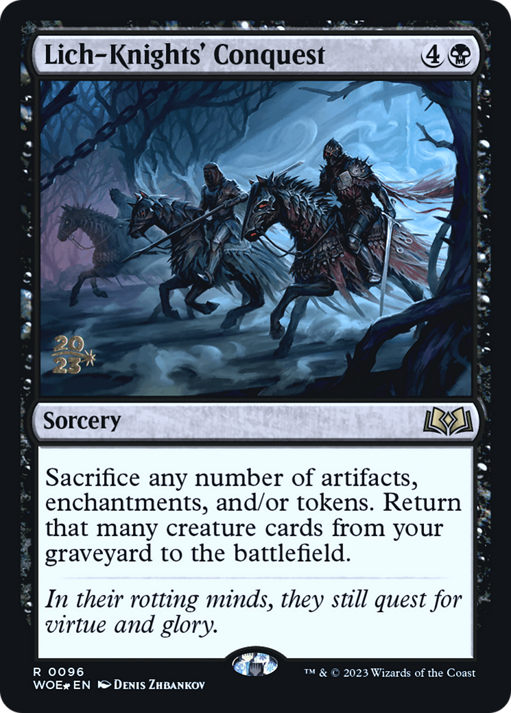 Lich-Knights' Conquest [Wilds of Eldraine Prerelease Promos]-1