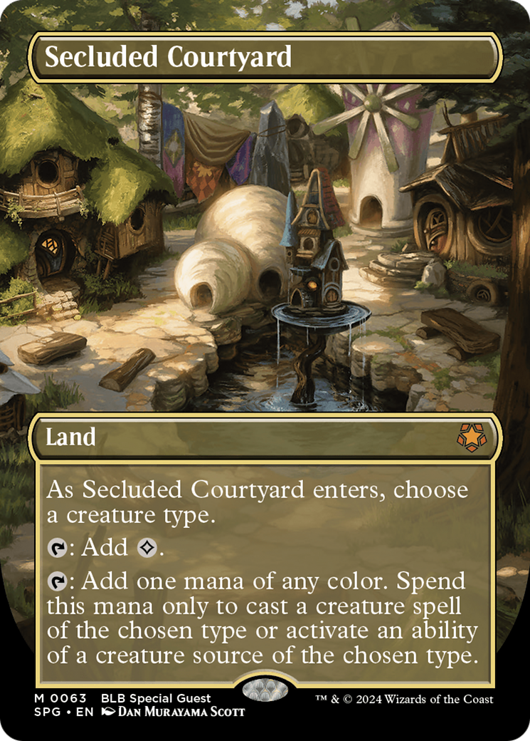 Secluded Courtyard (Borderless) [Bloomburrow Special Guests]-1