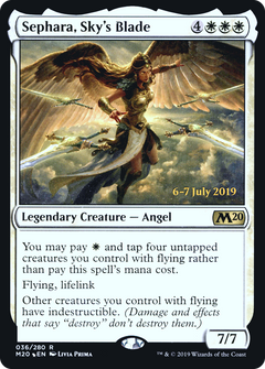 Sephara, Sky's Blade [Core Set 2020 Prerelease Promos]-1