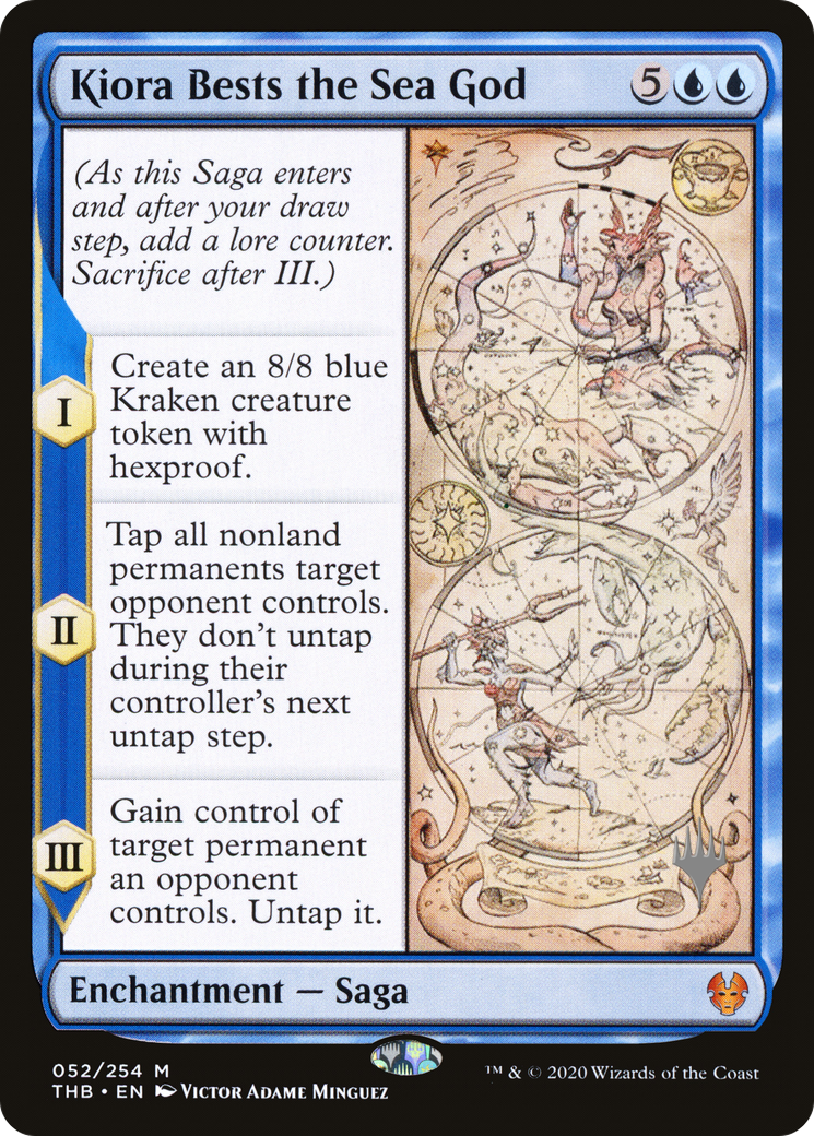 Kiora Bests the Sea God (Promo Pack) [Theros Beyond Death Promos]-1