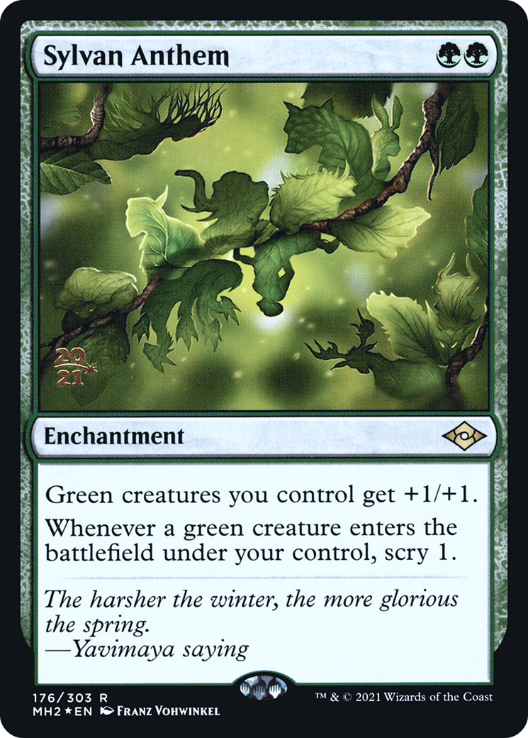 Sylvan Anthem [Modern Horizons 2 Prerelease Promos]-1