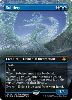 Subtlety (Borderless) (Textured Foil) [Modern Horizons 3 Special Guests]-1