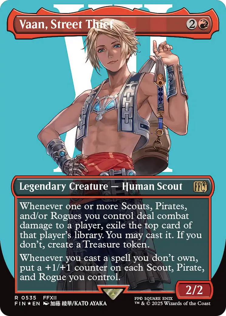 Vaan, Street Thief (Borderless) (Surge Foil) (FIN-535) - FINAL FANTASY (Borderless) Foil-1