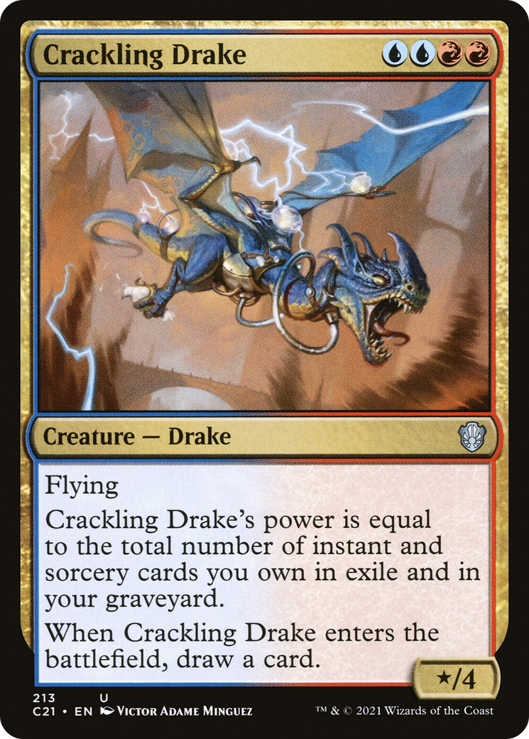 Crackling Drake [Commander 2021]-1