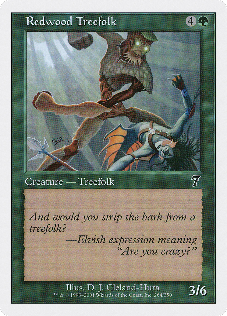 Redwood Treefolk [Seventh Edition]-1