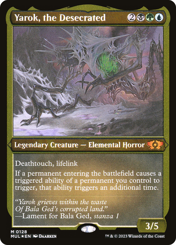 Yarok, the Desecrated (Foil Etched) (MUL-128) - Multiverse Legends Foil-1