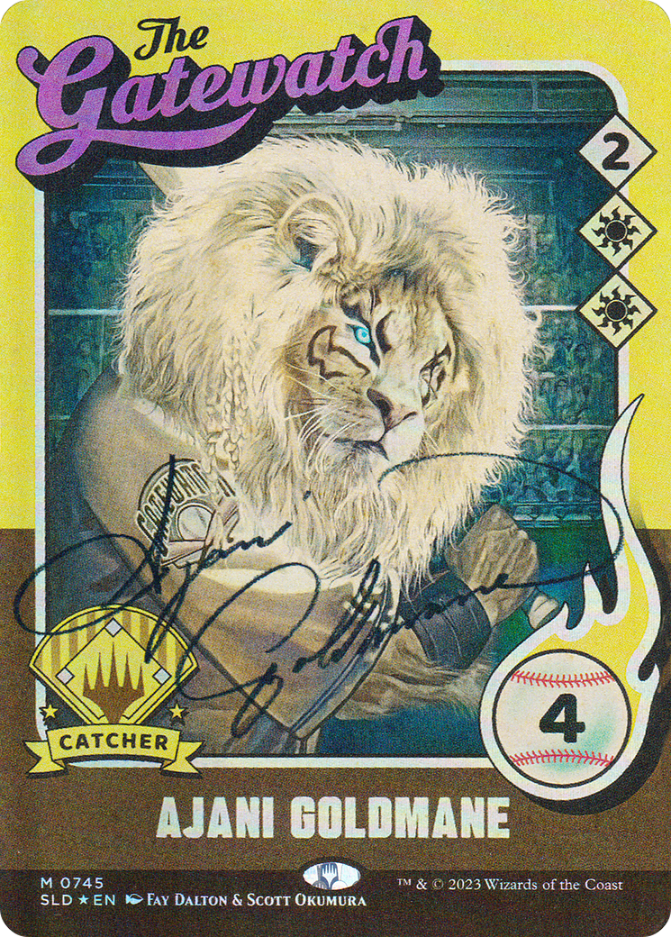 Ajani Goldmane (745) (Autographed) [Secret Lair Drop Series]-1