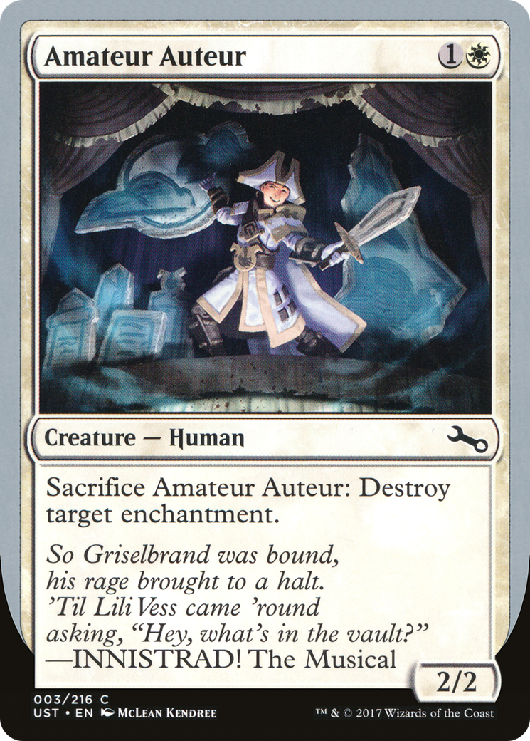 Amateur Auteur (INNISTRAD! The Musical) [Unstable]-1