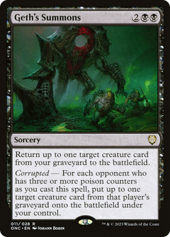 Geth's Summons [Phyrexia: All Will Be One Commander]-1