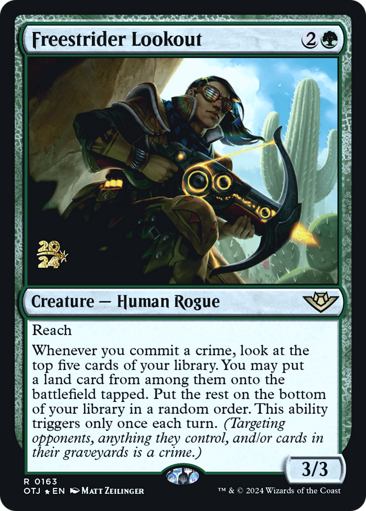 Freestrider Lookout [Outlaws of Thunder Junction Prerelease Promos]-1