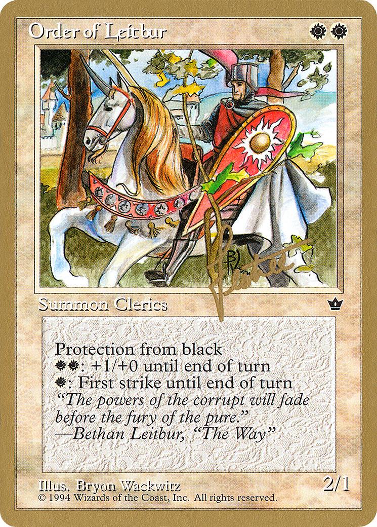 Order of Leitbur (Male) (Bertrand Lestree) [Pro Tour Collector Set]-1