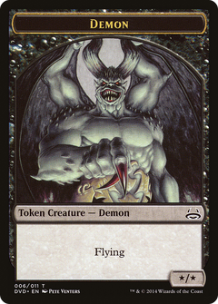 Demon Token (Divine vs. Demonic) [Duel Decks Anthology Tokens]-1
