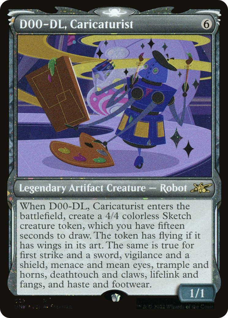 D00-DL, Caricaturist (Showcase) (Galaxy Foil) [Unfinity]-1