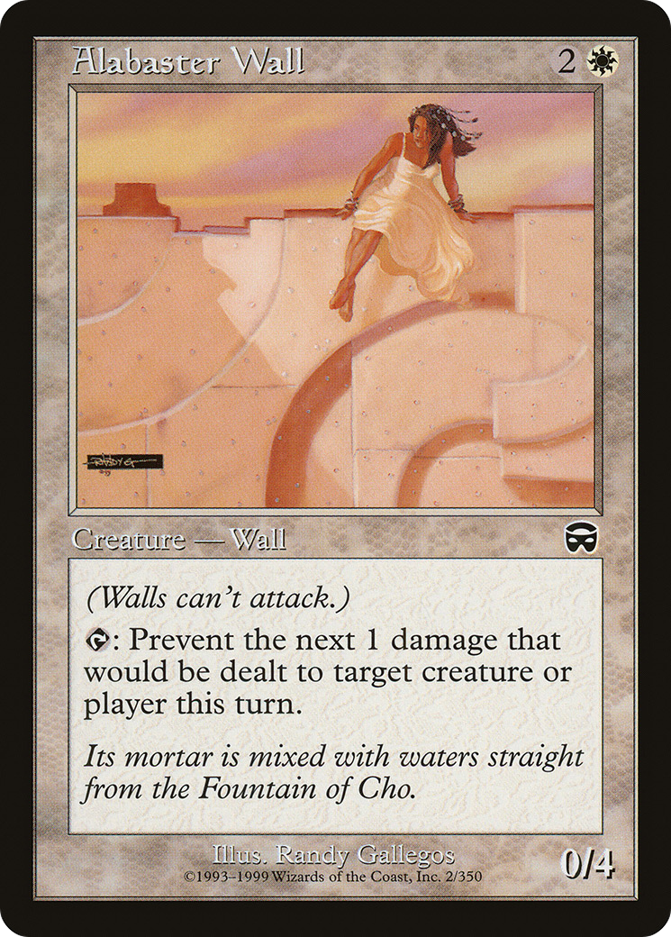 Alabaster Wall [Mercadian Masques]-1