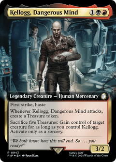 Kellogg, Dangerous Mind (Extended Art) (Surge Foil) [Fallout]-1