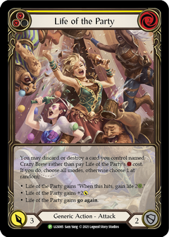 Life of the Party (Yellow) [LGS085] (Promo)  Rainbow Foil-1