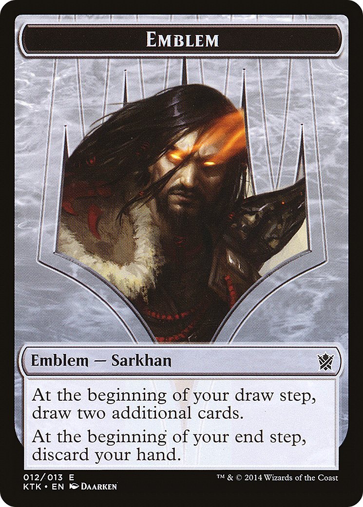 Sarkhan, the Dragonspeaker Emblem [Khans of Tarkir Tokens]-1
