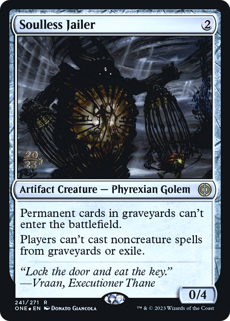 Soulless Jailer [Phyrexia: All Will Be One Prerelease Promos]-1
