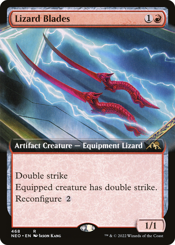 Lizard Blades (Extended Art) [Kamigawa: Neon Dynasty]-1