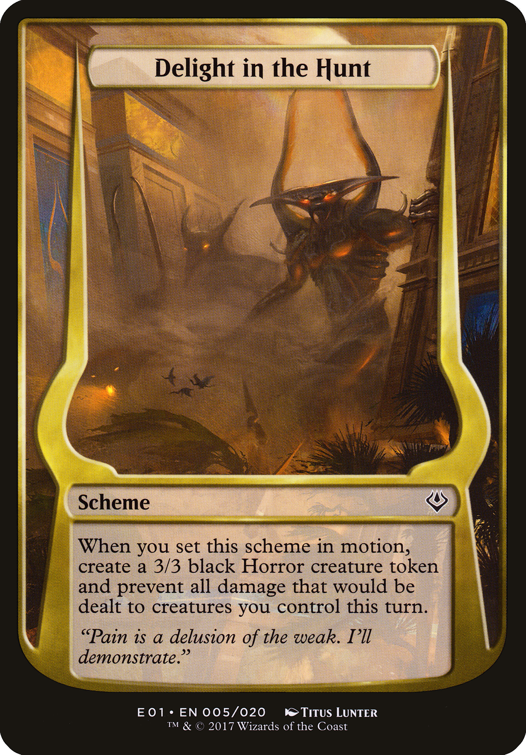 Delight in the Hunt (Schemes) [Archenemy: Nicol Bolas Schemes]-1