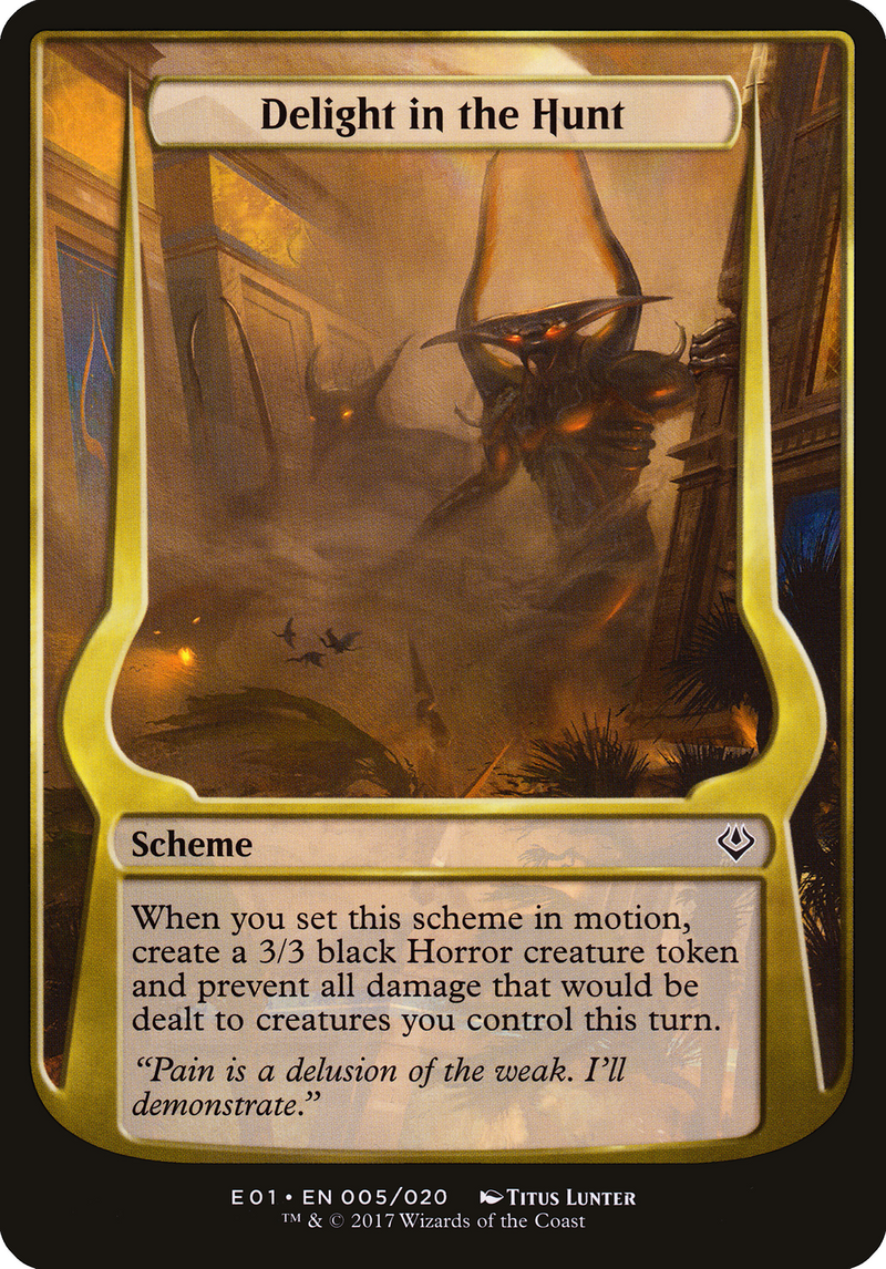 Delight in the Hunt (Schemes) [Archenemy: Nicol Bolas Schemes]-1