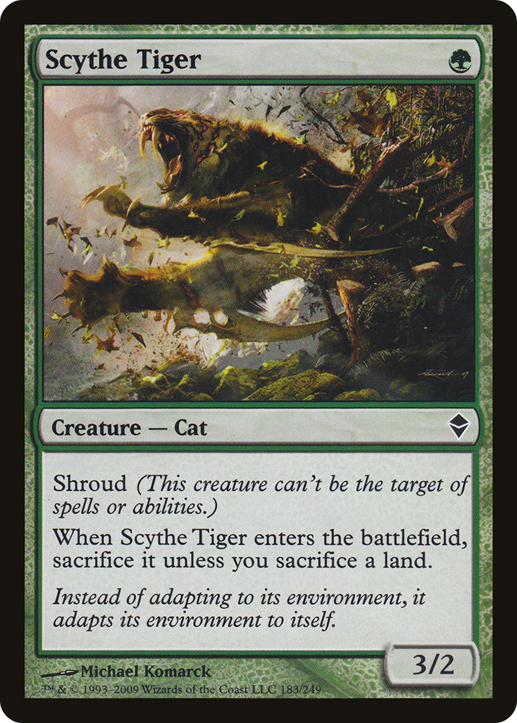 Scythe Tiger [Zendikar]-1