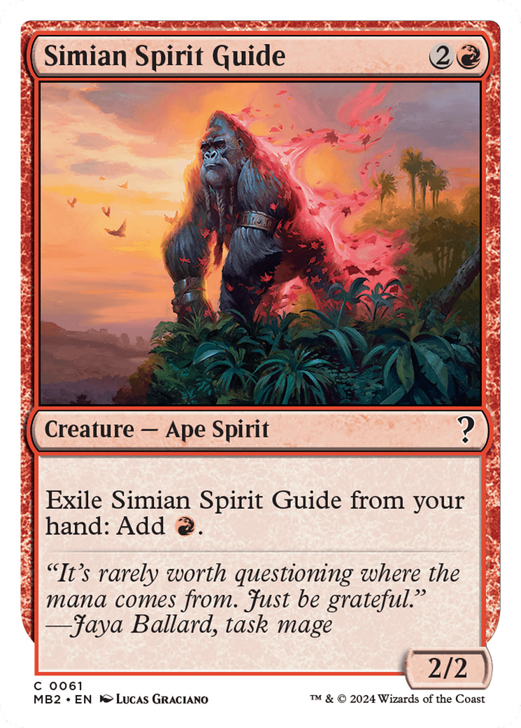 Simian Spirit Guide (White Border) [Mystery Booster 2]-1