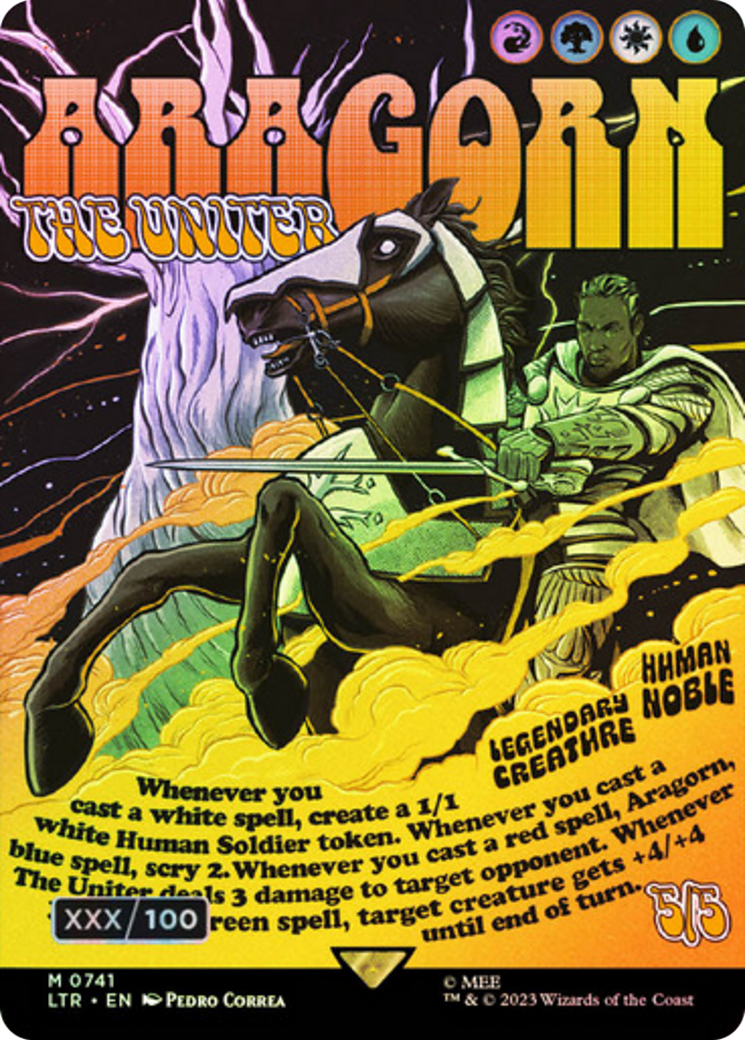 Aragorn, the Uniter (Borderless Poster) (Serialized) [The Lord of the Rings: Tales of Middle-Earth]-1