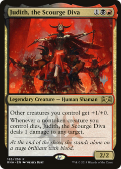 Judith, the Scourge Diva (Promo Pack) [Ravnica Allegiance Promos]-1