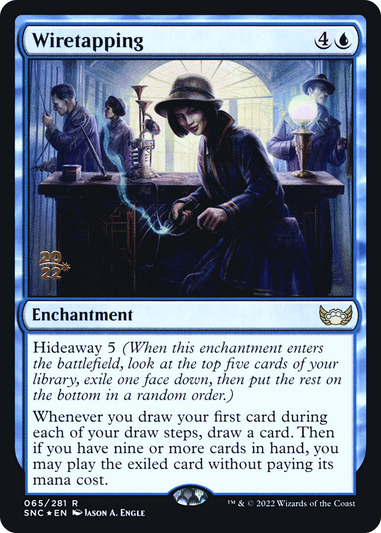 Wiretapping (PRE-065) - Streets of New Capenna Promos Foil-1