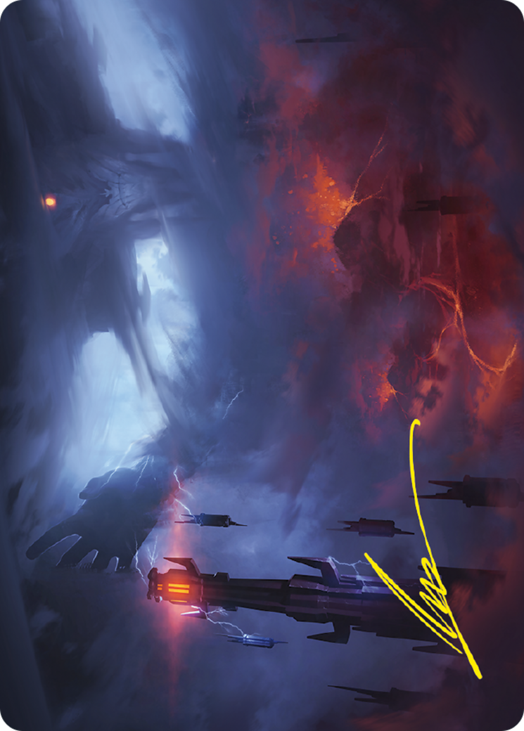 Shadow of the Enemy // Shadow of the Enemy (ALTR-008) - Tales of Middle-earth Art Series (Borderless) Foil-3