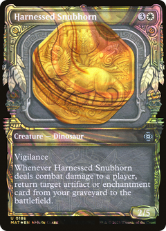 Harnessed Snubhorn (Showcase Halo Foil) [March of the Machine: The Aftermath]-1