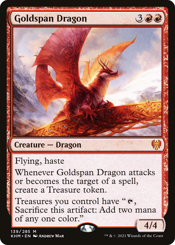 Goldspan Dragon [Kaldheim]-1