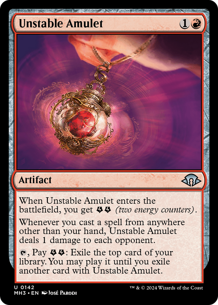 Unstable Amulet (MH3-142) - Modern Horizons 3 Foil-1