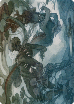 Emry, Lurker of the Loch // Emry, Lurker of the Loch (AMOM-069) - March of the Machine Art Series (Borderless) Foil-1