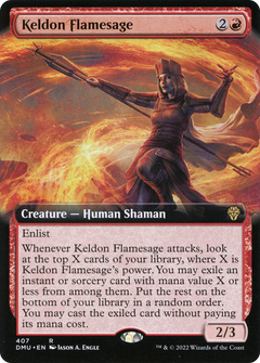 Keldon Flamesage (Extended Art) [Dominaria United]-1
