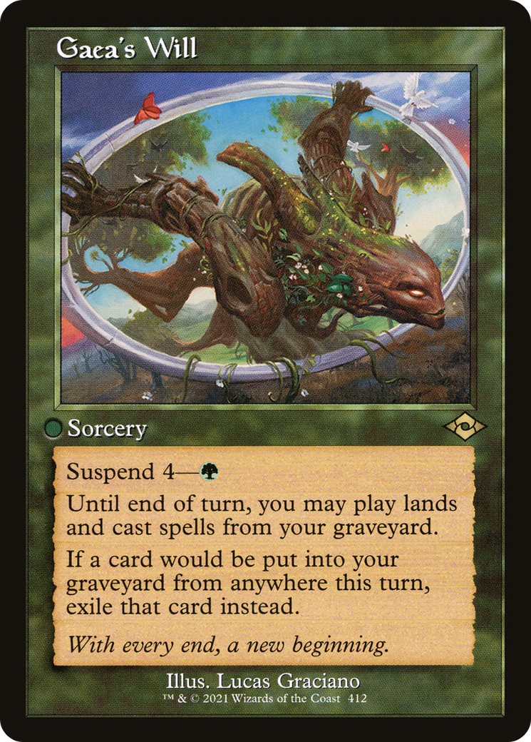 Gaea's Will (Retro Frame) (MH2-412) - Modern Horizons 2 Etched Foil-1
