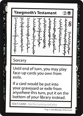 Yawgmoth's Testament (2021 Edition) [Mystery Booster Playtest Cards]-1