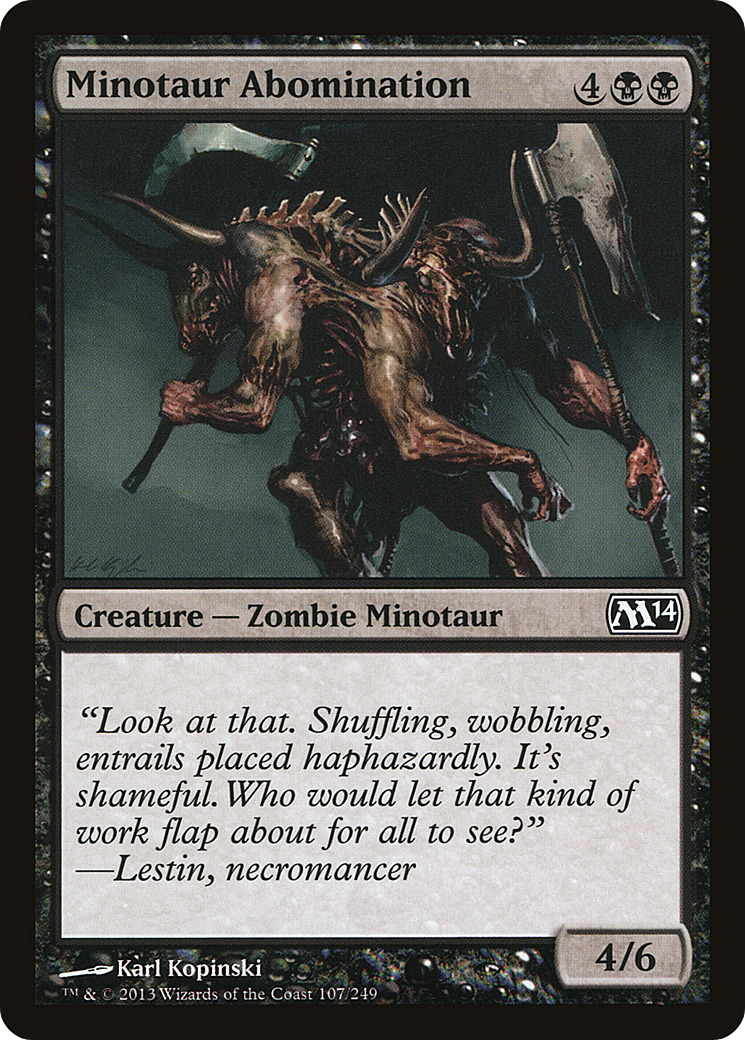 Minotaur Abomination [Magic 2014]-1