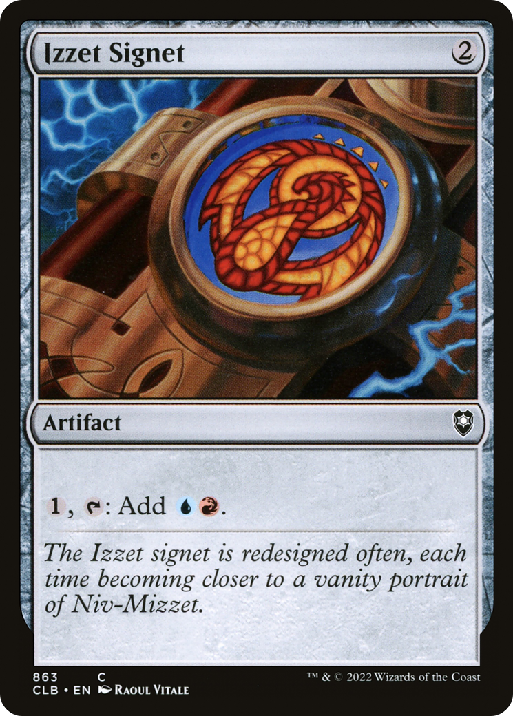 Izzet Signet [Commander Legends: Battle for Baldur's Gate]-1