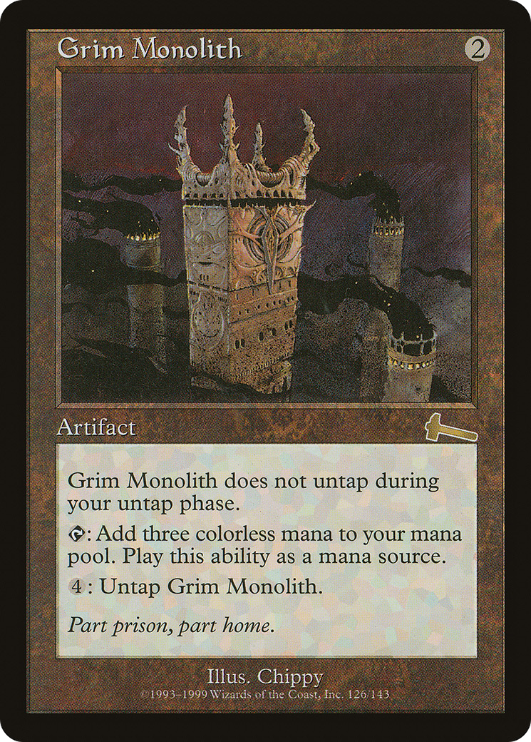 Grim Monolith [Urza's Legacy]-1