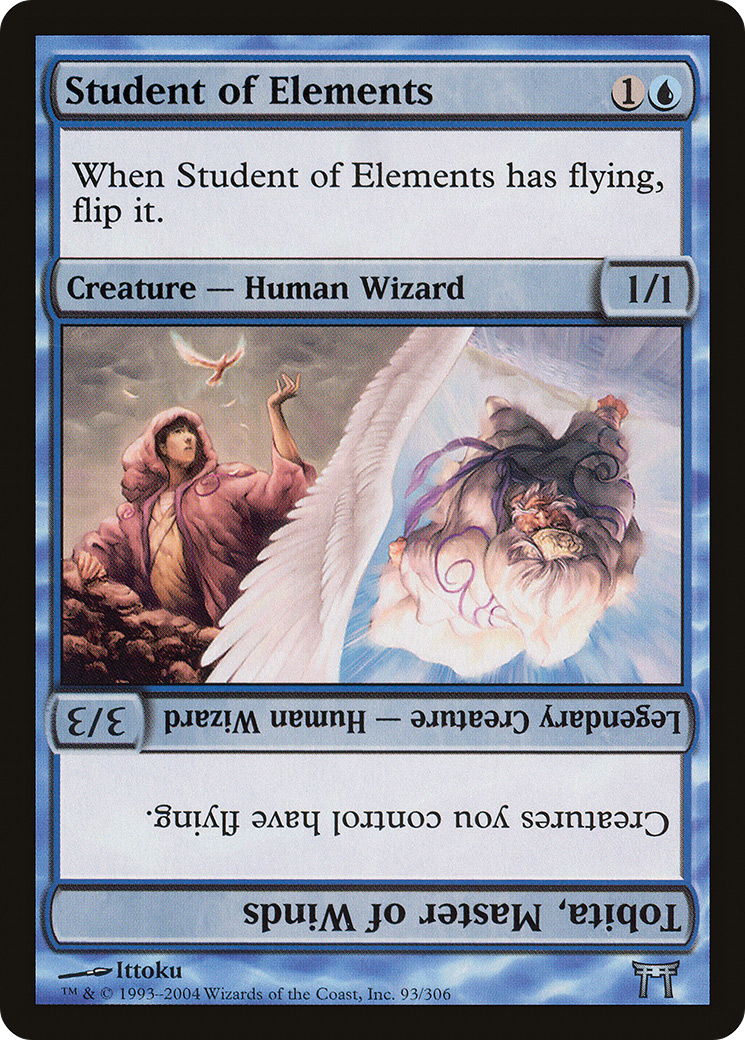 Student of Elements // Tobita, Master of Winds [Champions of Kamigawa]-1