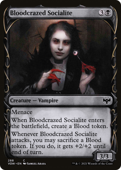 Bloodcrazed Socialite (Showcase Fang Frame) [Innistrad: Crimson Vow]-1