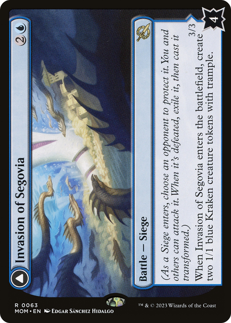 Invasion of Segovia // Caetus, Sea Tyrant of Segovia [March of the Machine]-4